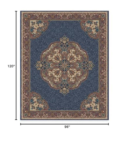RUGGABLE Disney Traditional Mickey Mouse Washable Rug - Perfect Area Rug for Nursery Playroom Kids Room - Pet &amp; Child Friendly - Stain &amp; Water Resistant - Damask Grey 3&