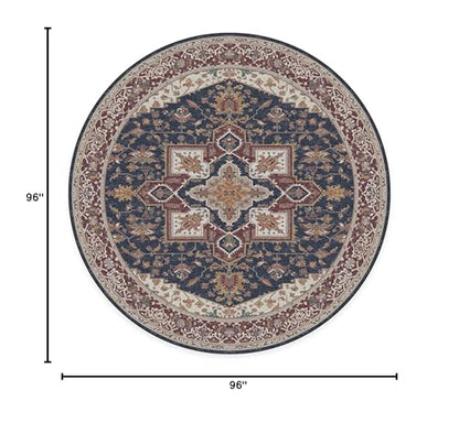 RUGGABLE Maral Heriz Washable Rug - Perfect Vintage Area Rug for Living Room Bedroom Kitchen - Pet &amp; Child Friendly - Stain &amp; Water Resistant - Creme 3&