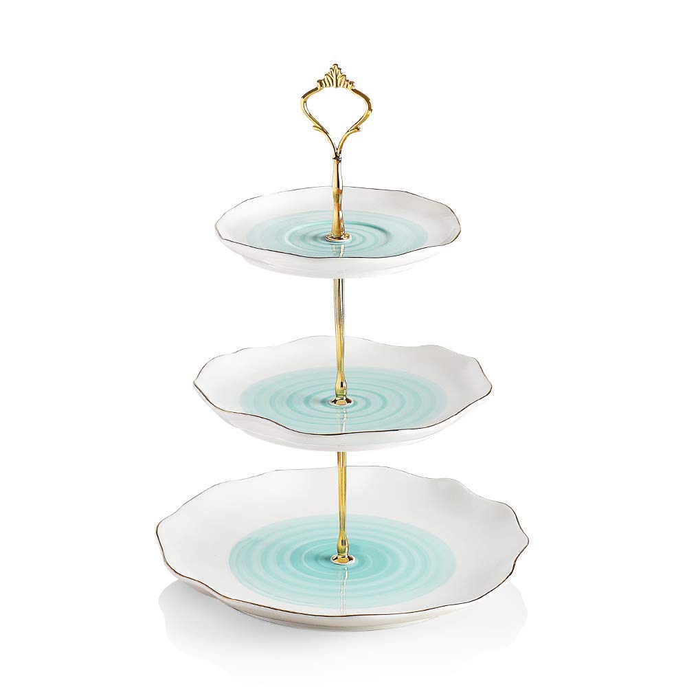 SWEEJAR Porcelain Tea Sets &amp; SWEEJAR 3 Tier Ceramic Cake Stand