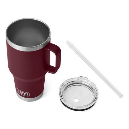 YETI Rambler Tumbler with Handle and Straw Lid, Vacuum Insulated Travel Mug, Stainless Steel