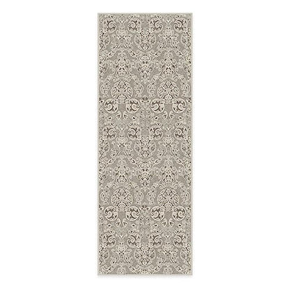 RUGGABLE Disney Traditional Mickey Mouse Washable Rug - Perfect Area Rug for Nursery Playroom Kids Room - Pet &amp; Child Friendly - Stain &amp; Water Resistant - Damask Grey 3&