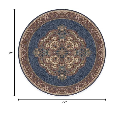 RUGGABLE Disney Traditional Mickey Mouse Washable Rug - Perfect Area Rug for Nursery Playroom Kids Room - Pet &amp; Child Friendly - Stain &amp; Water Resistant - Damask Grey 3&