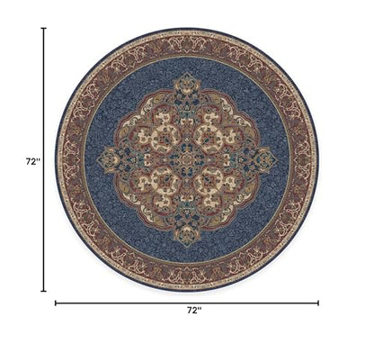 RUGGABLE Disney Traditional Mickey Mouse Washable Rug - Perfect Area Rug for Nursery Playroom Kids Room - Pet &amp; Child Friendly - Stain &amp; Water Resistant - Damask Grey 3&