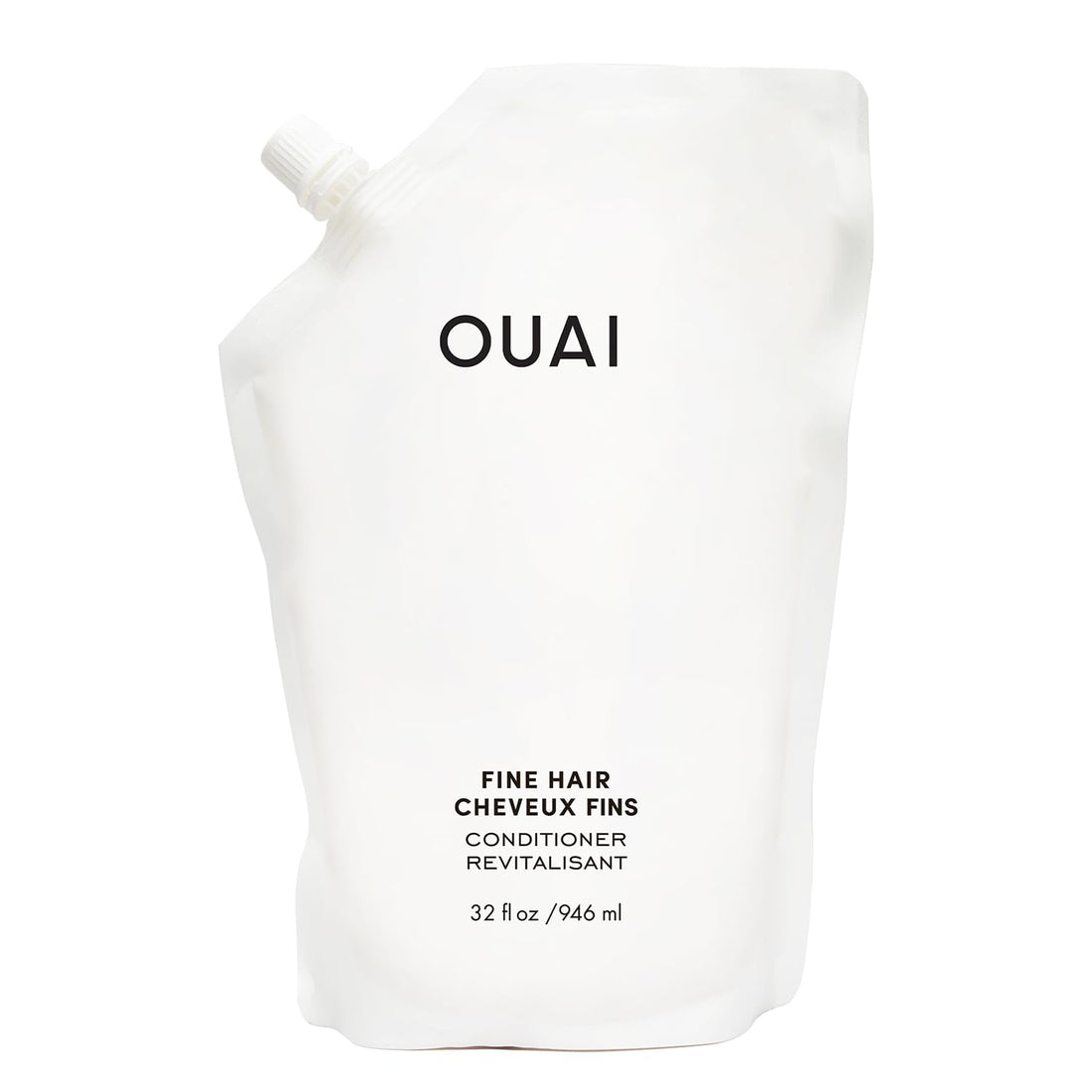 OUAI Fine Hair Conditioner - Volumizing Conditioner for Fine Hair Made with Keratin, Biotin and Chia Seed Oil - Adds Softness, Bounce and Volume - Free from Parabens, Sulfates, and Phthalates (10 oz)