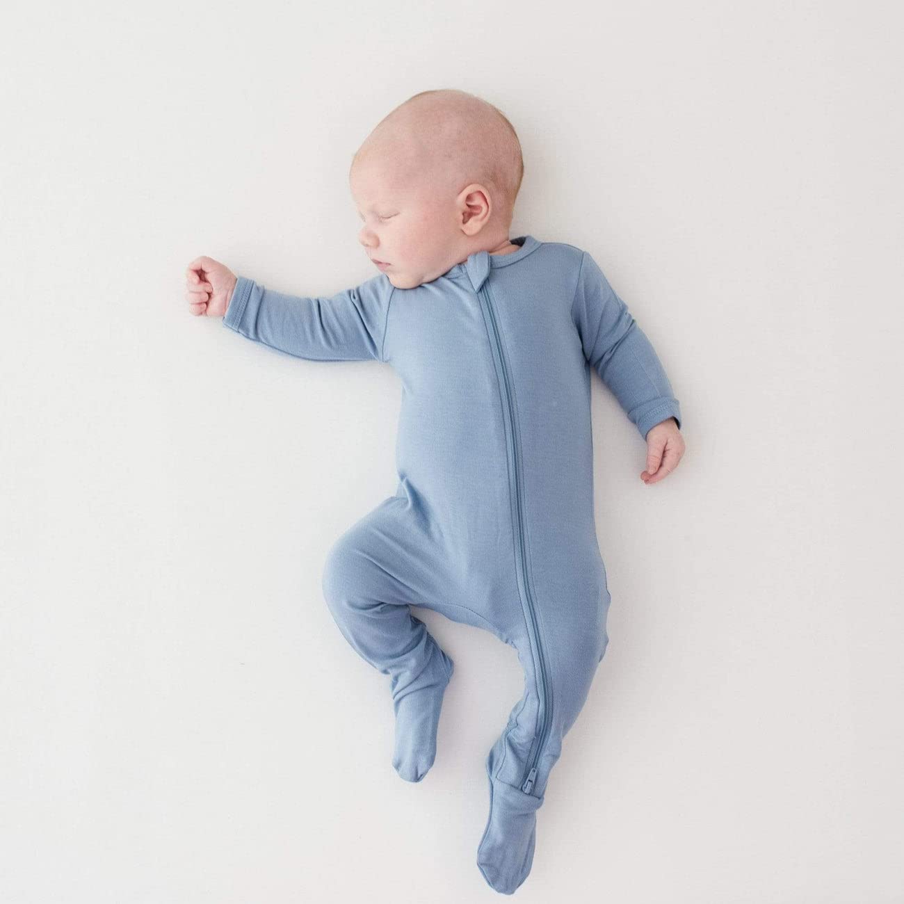 KYTE BABY Unisex Zipper Closure Footies, Rayon Made From Bamboo, 0-24 Months