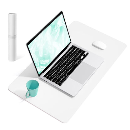 Non-Slip Desk Pad,Mouse Pad,Waterproof PVC Leather Desk Table Protector,Ultra Thin Large Desk Blotter, Easy Clean Laptop Desk Writing Mat for Office Work/Home/Decor(Pink, 23.6&quot; x 13.7&quot;)