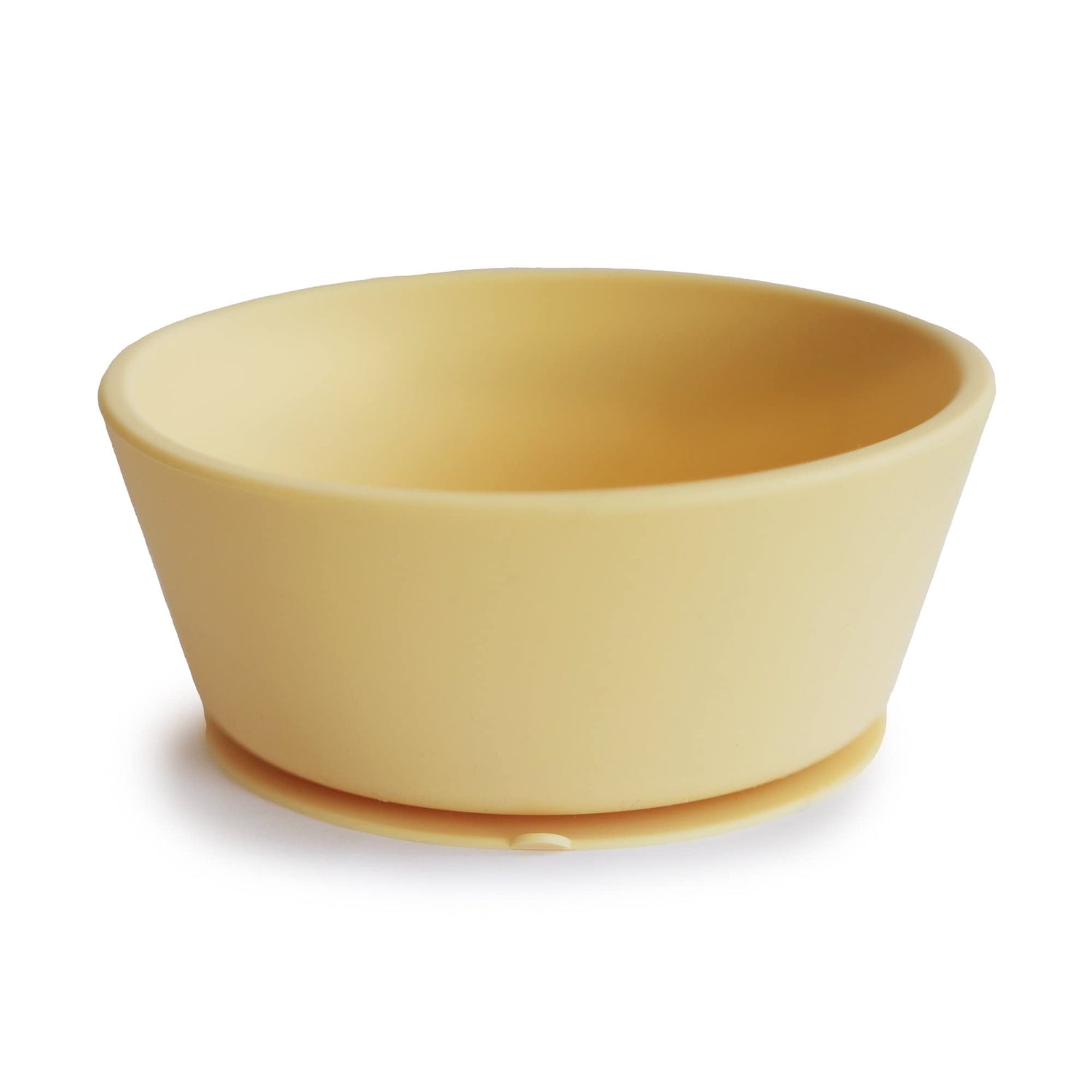 mushie Silicone Suction Bowl | BPA-Free Non-Slip Design (Ivory)