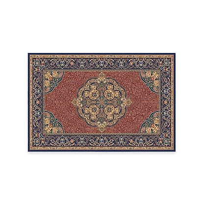 RUGGABLE Disney Traditional Mickey Mouse Washable Rug - Perfect Area Rug for Nursery Playroom Kids Room - Pet &amp; Child Friendly - Stain &amp; Water Resistant - Damask Grey 3&