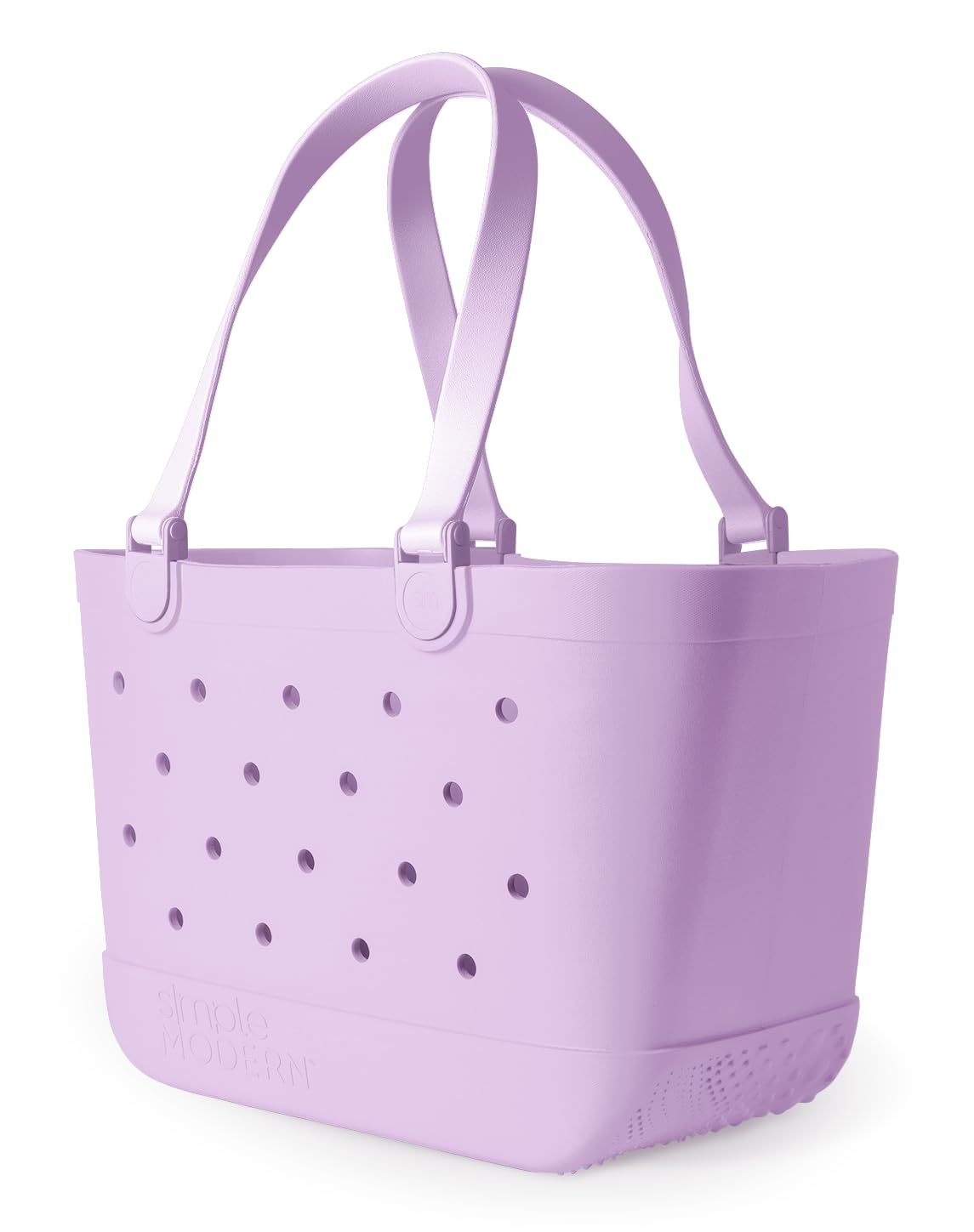 Simple Modern Beach Bag Rubber Tote | Waterproof Medium Tote Bag with Zipper Pocket for Pool, Groceries, Sports | Gifts For Women | Getaway Bag Collection | Almond Birch
