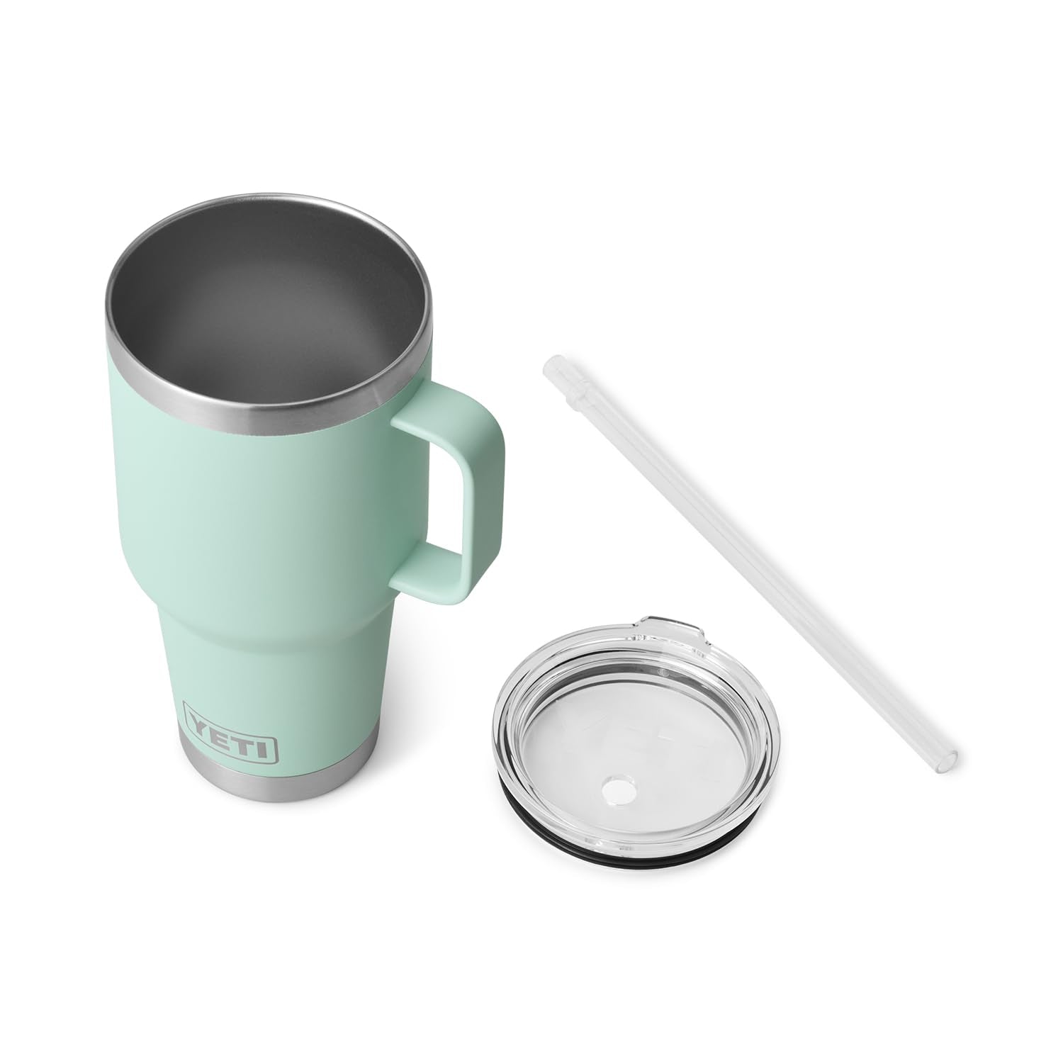 YETI Rambler Tumbler with Handle and Straw Lid, Vacuum Insulated Travel Mug, Stainless Steel