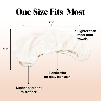 Kitsch Microfiber Hair Towel Wrap - Quick Dry Curly Hair Wraps for Women Wet Hair | Microfiber Towel for Hair | Hair Drying Towel Wrap | Hair Towels for Women | Hair Turban for Wet Hair (Blush)