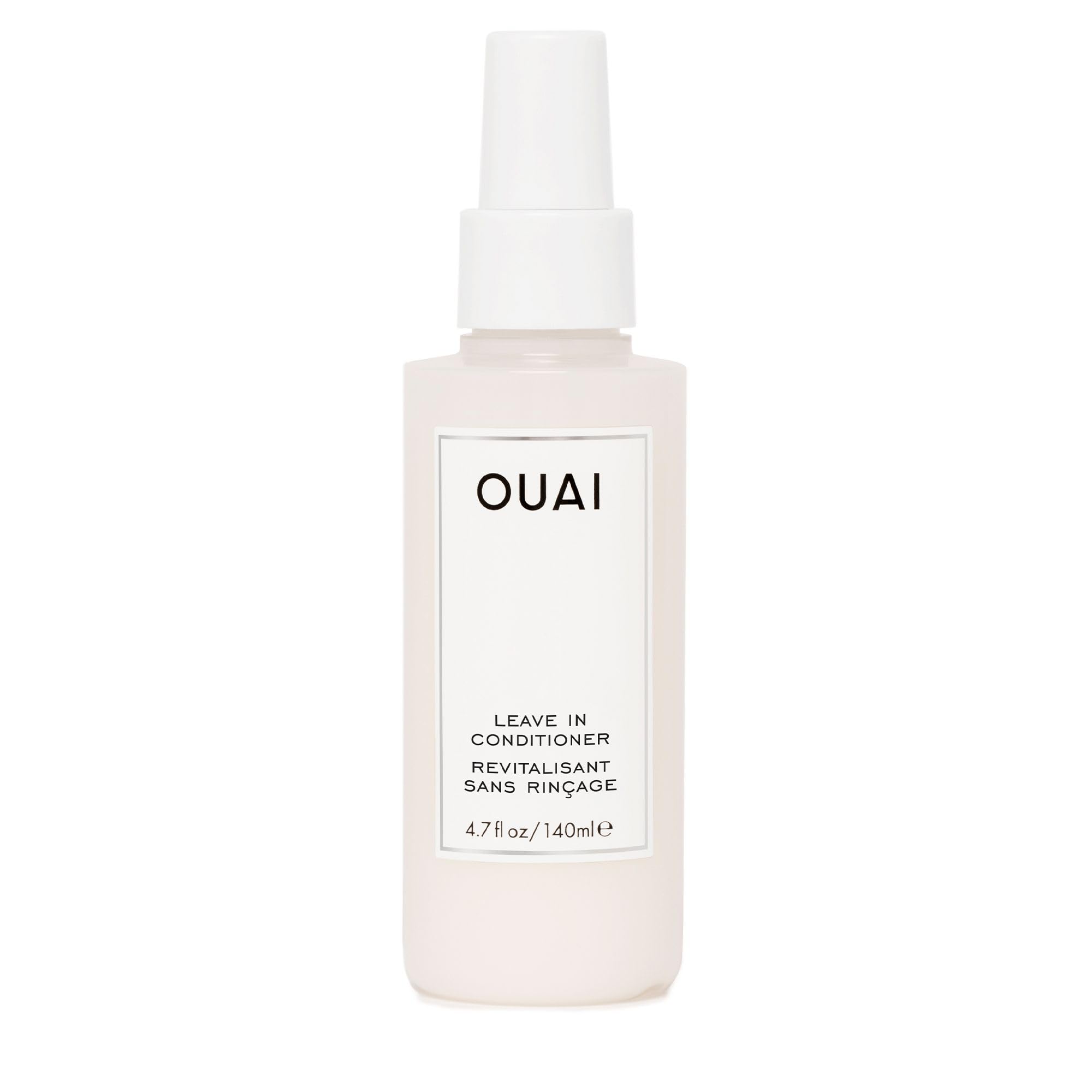 OUAI Leave In Conditioner &amp; Heat Protectant Spray - Prime Hair for Style, Smooth Flyaways, Add Shine and Use as Detangling Spray - No Parabens, Sulfates or Phthalates (4.7 oz)