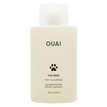 OUAI Fur Bébé Pet Shampoo, Mercer Street Scent - Dog Shampoo and Coat Wash for Hydrating, Cleansing and Adding Shine to Pet Hair - Pet Supplies by OUAI (16 Fl Oz)