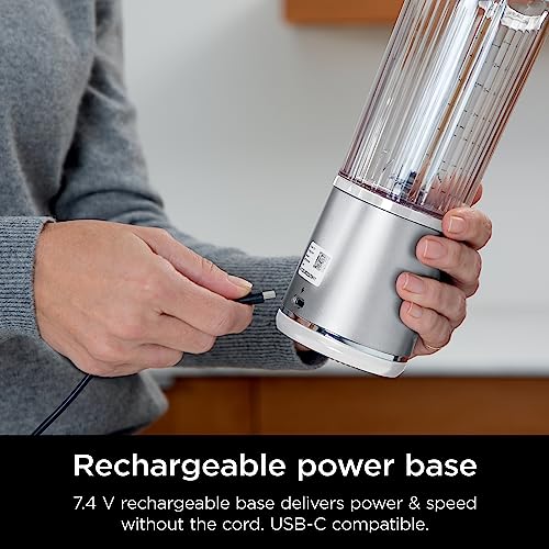 Ninja Blast Portable Blender, Cordless, 18oz. Vessel, Personal Blender For-Shakes and Smoothies, BPA Free, Leakproof-Lid and Sip Spout, USB-C Rechargeable, Dishwasher Safe Parts, Tinted Pink, BC151PK
