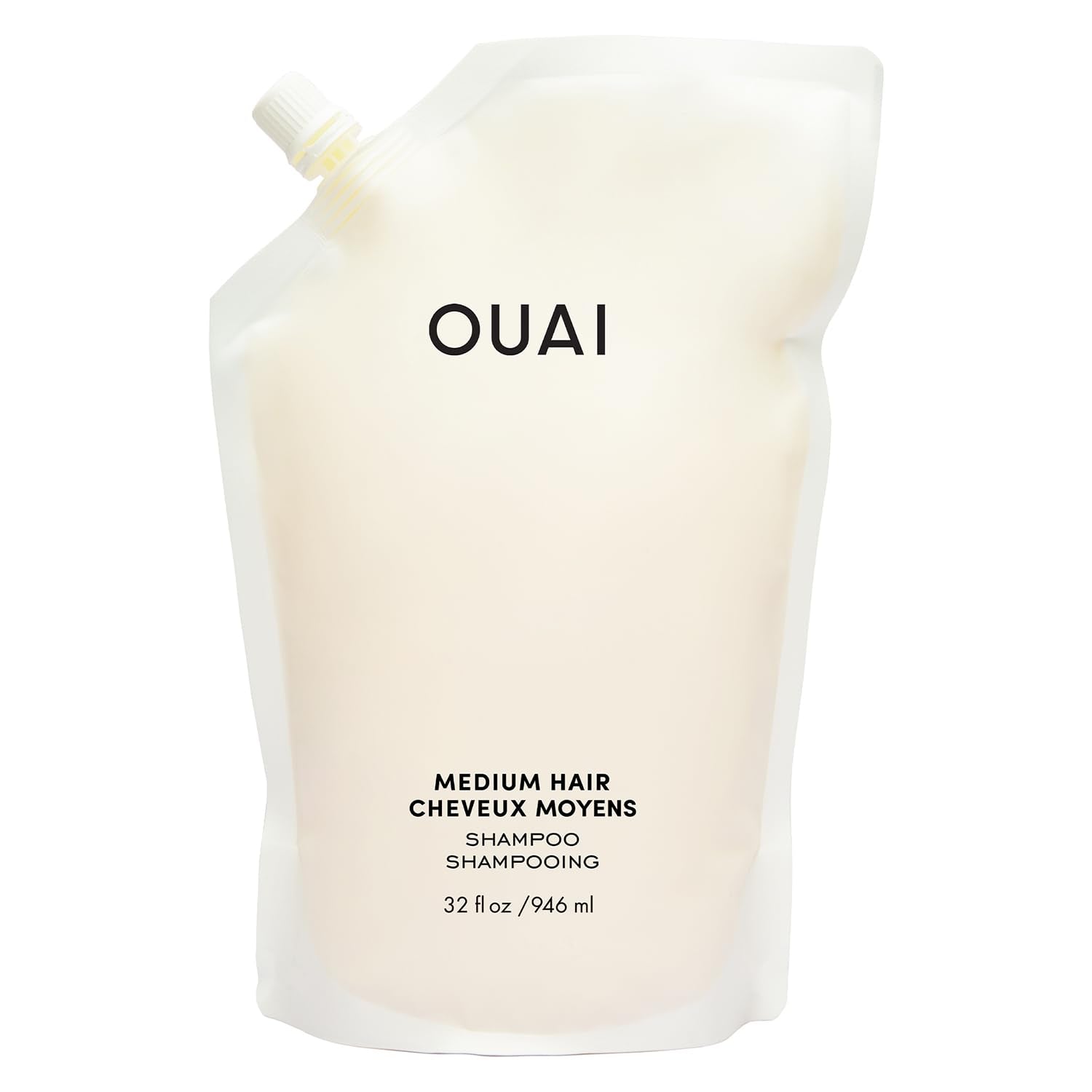 OUAI Fine Shampoo - Volumizing Shampoo with Strengthening Keratin, Biotin &amp; Chia Seed Oil for Fine Hair - Delivers Clean, Weightless Body - Paraben, Phthalate &amp; Sulfate Free Hair Care - 10 fl oz