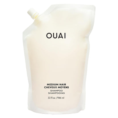 OUAI Fine Shampoo - Volumizing Shampoo with Strengthening Keratin, Biotin &amp; Chia Seed Oil for Fine Hair - Delivers Clean, Weightless Body - Paraben, Phthalate &amp; Sulfate Free Hair Care - 10 fl oz