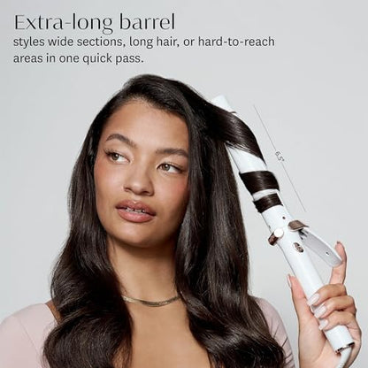 T3 SinglePass Curl X Extra-Long Barrel Curling Iron with 9 Heat Settings and Ceramic Barrel for Fast Styling and Lasting Curl Results on All Hair Types