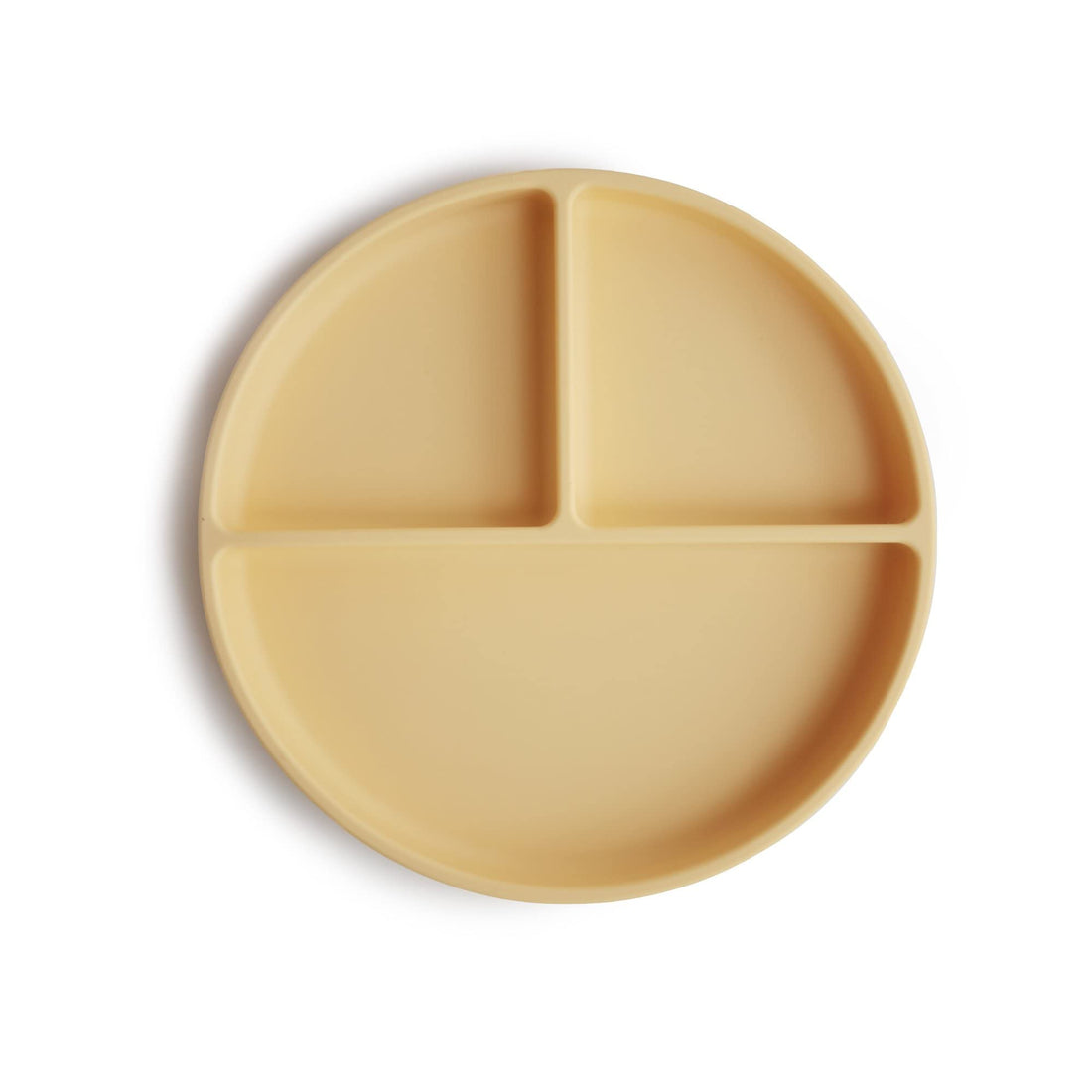 mushie Silicone Suction Plate | BPA-Free Non-Slip Design (Ivory)