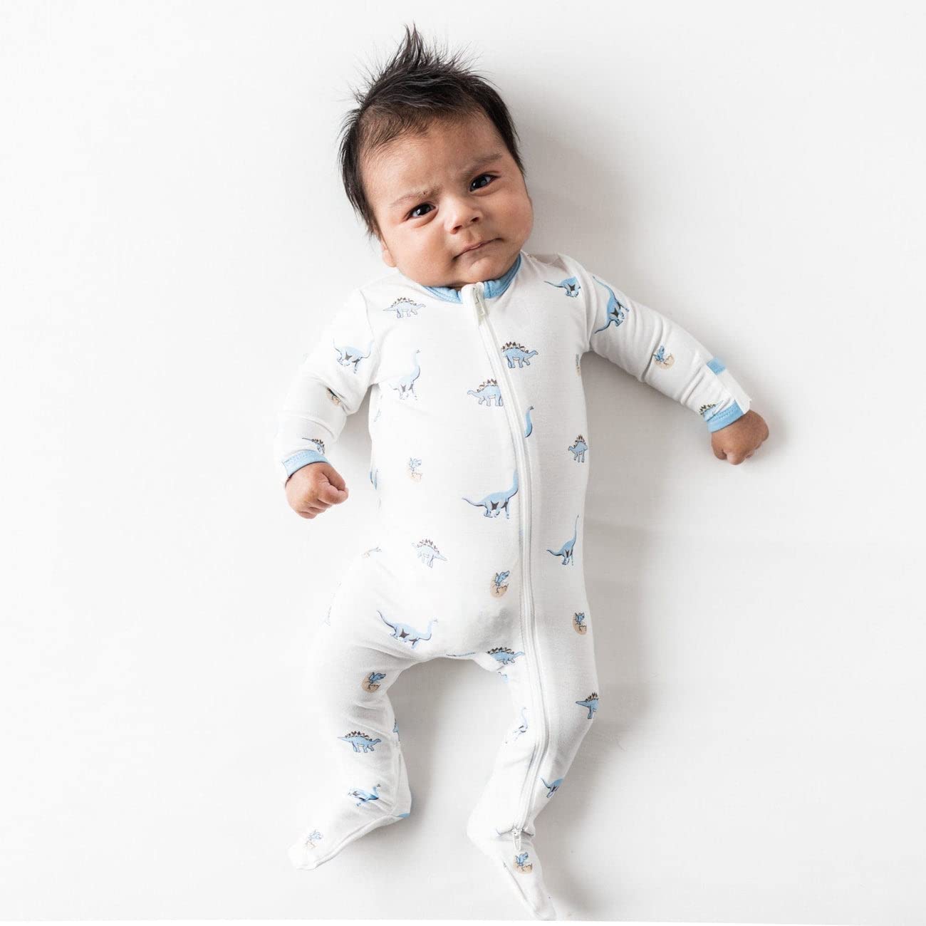 KYTE BABY Unisex Zipper Closure Footies, Rayon Made From Bamboo, 0-24 Months