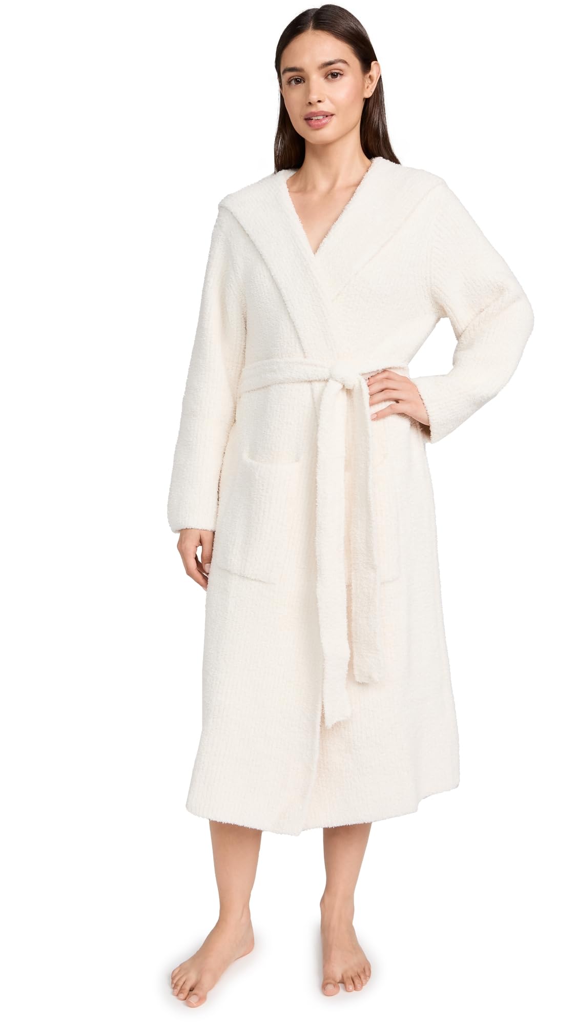 Barefoot Dreams CozyChic Ribbed Hooded Robe