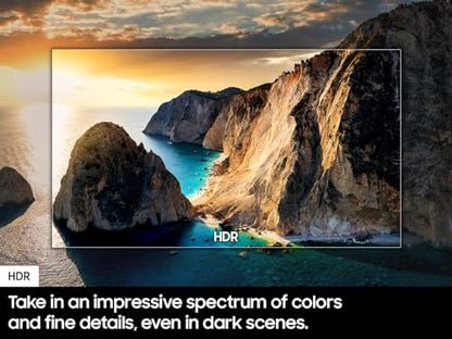 SAMSUNG 50-Inch Class Crystal UHD 4K DU7200 Series HDR Smart TV w/Object Tracking Sound Lite, PurColor, Motion Xcelerator, Mega Contrast, Q-Symphony (UN50DU7200, 2024 Model)