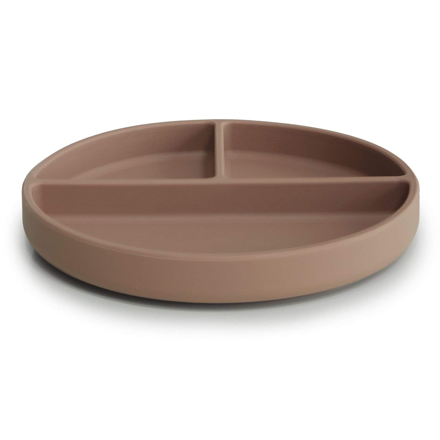 mushie Silicone Suction Plate | BPA-Free Non-Slip Design (Ivory)