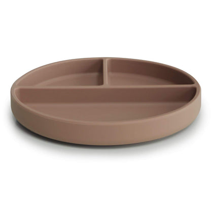 mushie Silicone Suction Plate | BPA-Free Non-Slip Design (Ivory)