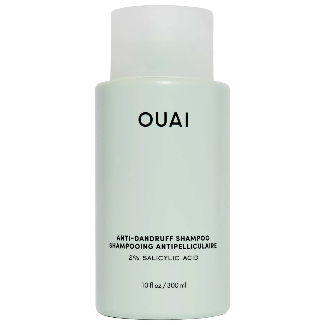 OUAI Anti Dandruff Shampoo - Soothing Salicylic Acid Shampoo for Flaky, Dry and Itchy Scalp - Reduces Itching, Redness and Irritation - Sulfate Free Scalp Care (10 Fl Oz)