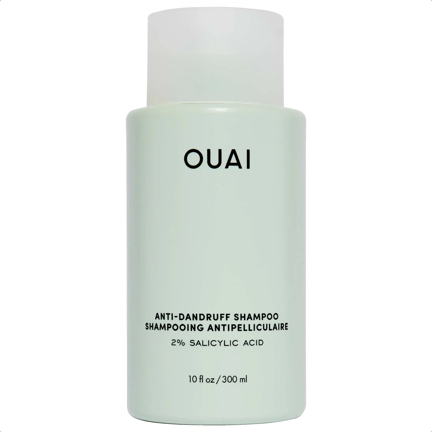 OUAI Anti Dandruff Shampoo - Soothing Salicylic Acid Shampoo for Flaky, Dry and Itchy Scalp - Reduces Itching, Redness and Irritation - Sulfate Free Scalp Care (10 Fl Oz)