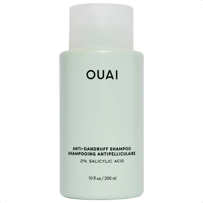OUAI Anti Dandruff Shampoo - Soothing Salicylic Acid Shampoo for Flaky, Dry and Itchy Scalp - Reduces Itching, Redness and Irritation - Sulfate Free Scalp Care (10 Fl Oz)