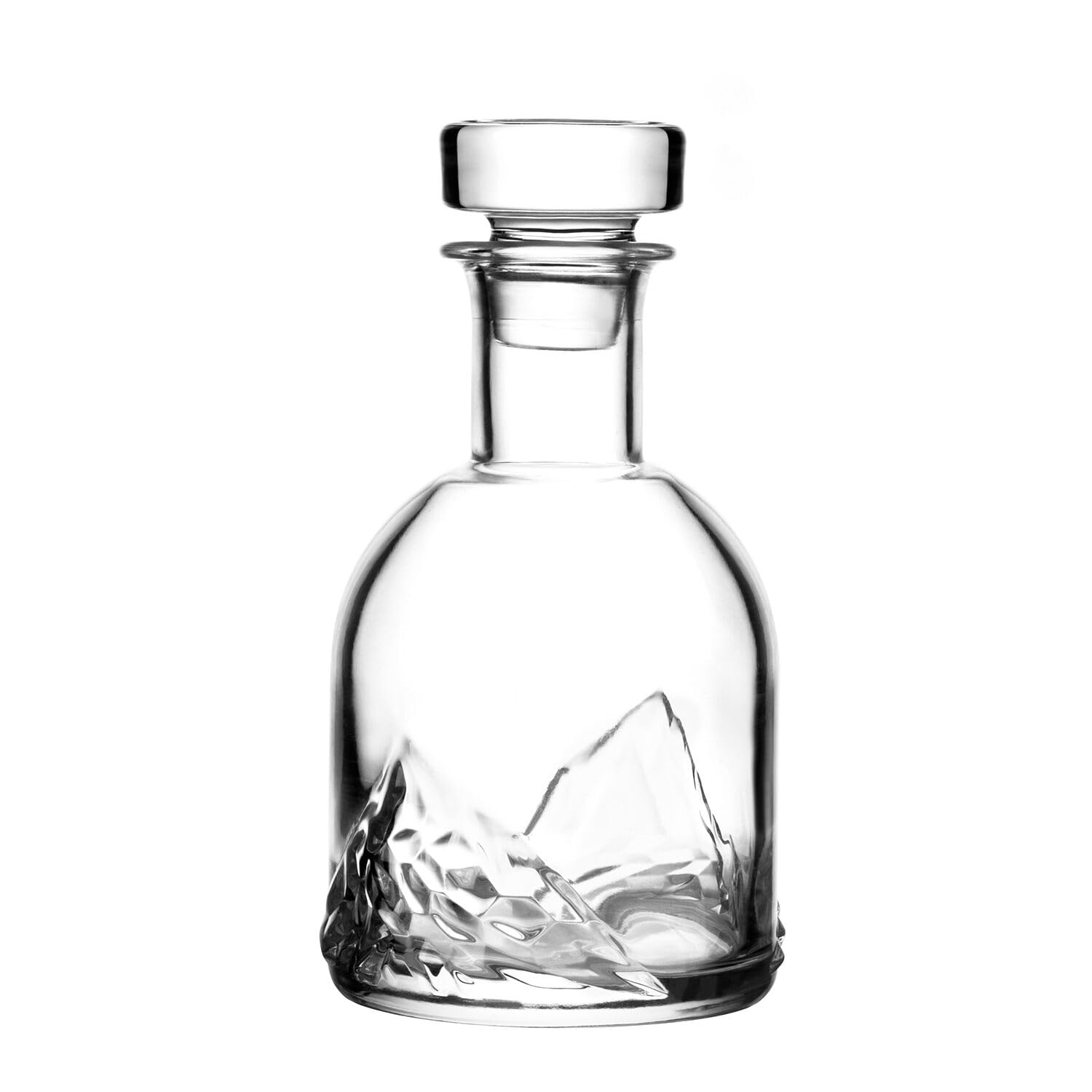 LIITON Heavy Crystal Whiskey Glasses Gift Set, Thick Freezable Bourbon Glass 1lb Each, Premium Whiskey Gifts for Men, Frozen Crystal Chills Cocktails Featuring Grand Canyon Glasses Set of 2, 10 oz
