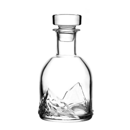 LIITON Heavy Crystal Whiskey Glasses Gift Set, Thick Freezable Bourbon Glass 1lb Each, Premium Whiskey Gifts for Men, Frozen Crystal Chills Cocktails Featuring Grand Canyon Glasses Set of 2, 10 oz