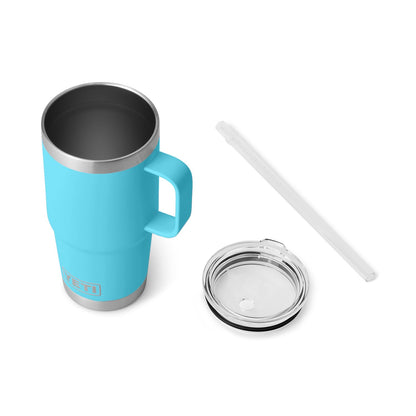 YETI Rambler Tumbler with Handle and Straw Lid, Vacuum Insulated Travel Mug, Stainless Steel