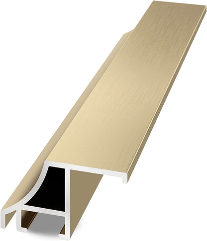 Frame My TV Deco TV Frames Alloy Scoop - Pale Gold Bezel Compatible ONLY with Samsung The Frame TV (55&quot;, Fits 2021-2024 Frame TV)