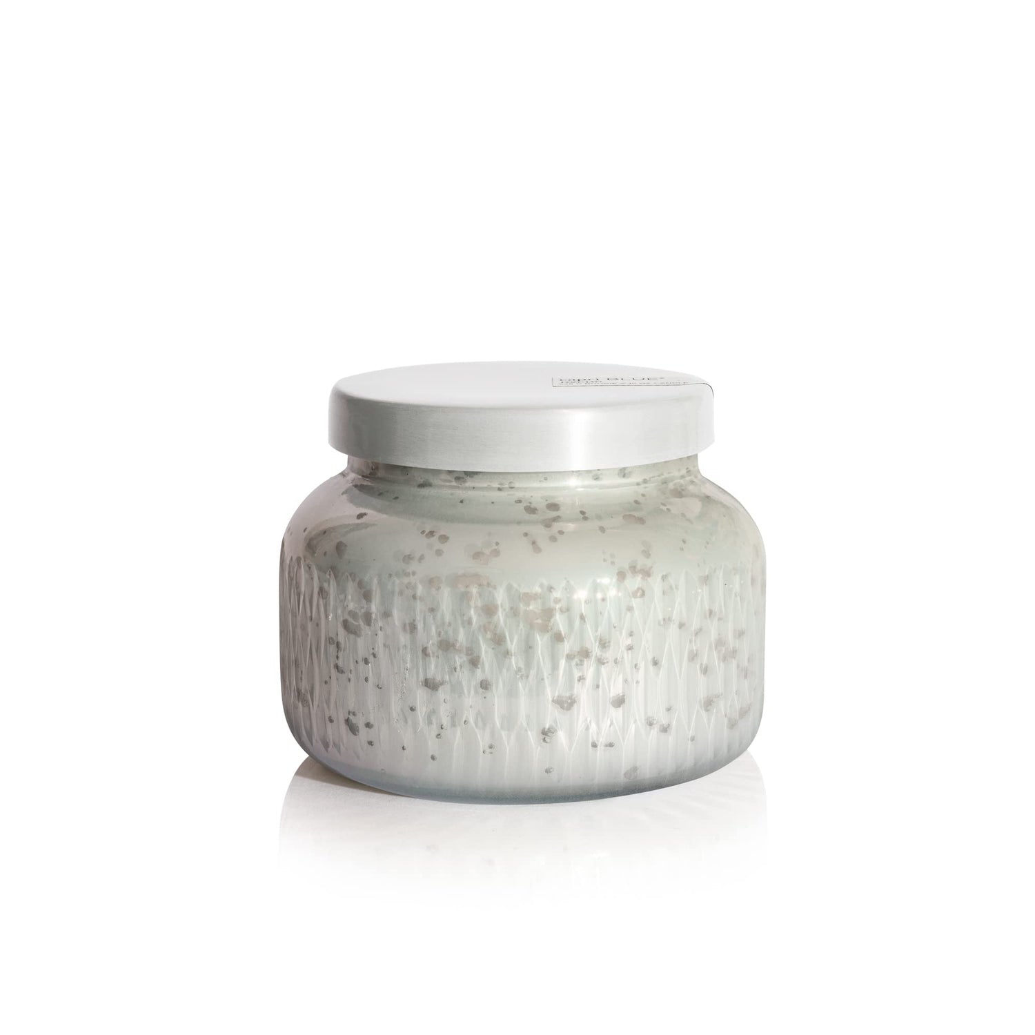Capri Blue Holiday Mercury Jar Candle - Soy Candle Blend - Fall Candles for Home Scented with Frosted Fir, Snowy Woods, Pine &amp; Sage - Pine Candle for Holiday Decor - Signature (Crystal Pine, 19 oz)
