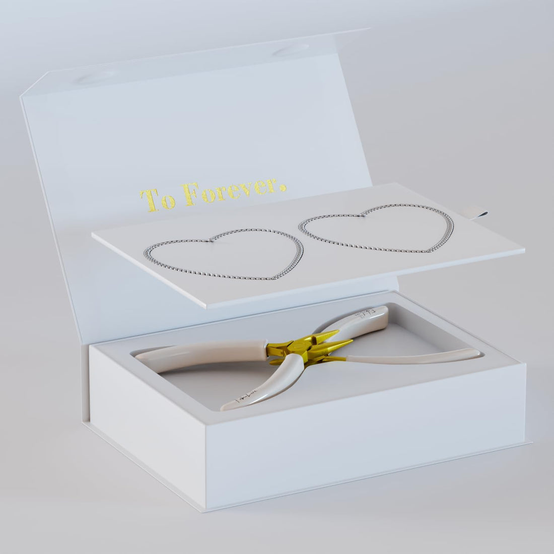 Permanent Bracelet Kit – DIY Bracelet Making for Couples, BFFs – Couples Gift, Friendship Bracelets – Date Activity, Anniversary, Valentines Day Gift – His and Her Bracelets (Gold)