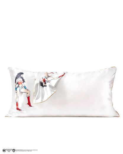 Kitsch Satin Pillowcase with Zipper for Hair &amp; Skin, Softer Than Silk Pillow Cases Queen, Smooth Pillow Covers, Machine Washable, Wrinkle-Free, Cooling Satin Pillow Cases Standard Size 19&quot;x26&quot;, Ivory