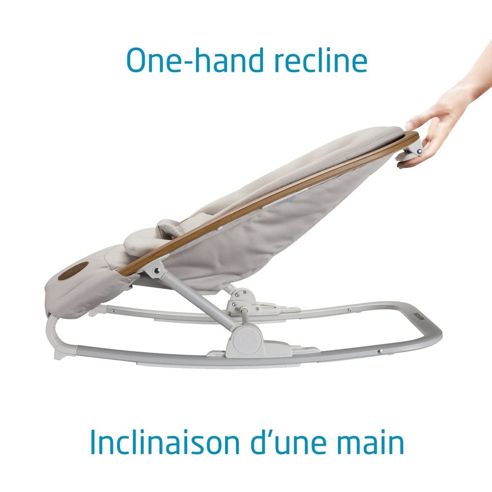 Maxi-Cosi 2-in-1 Kori Rocker, folds flat, travel, washable fabrics, Sand Horizon
