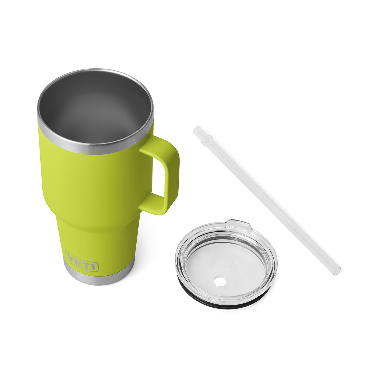 YETI Rambler Tumbler with Handle and Straw Lid, Vacuum Insulated Travel Mug, Stainless Steel