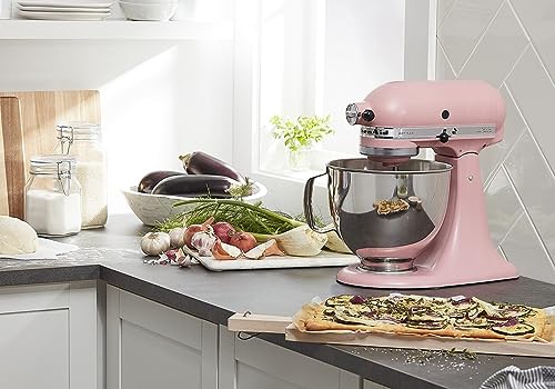KitchenAid Artisan Series 5-Quart Tilt-Head Stand Mixer, Almond Cream, KSM150PSAC