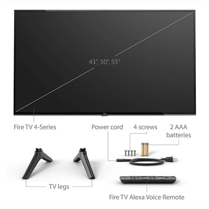 Amazon Fire TV 50&quot; 4-Series 4K UHD smart TV with Fire TV Alexa Voice Remote, stream live TV without cable