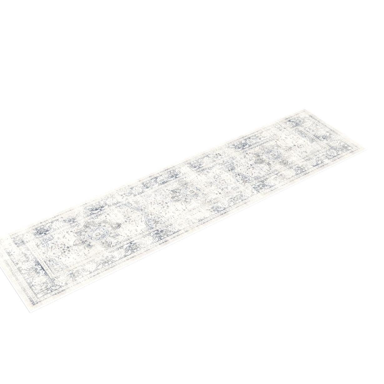 RUGGABLE – Sarrah Blue Quartz – Machine Washable Runner Rug – Pet &amp; Child Friendly – Stain &amp; Water Resistant – Non-Slip – 2.5&