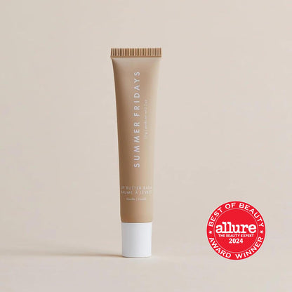 Summer Fridays Lip Butter Balm - Conditioning Lip Mask and Lip Balm for Instant Moisture, Shine and Hydration - Sheer-Tinted, Soothing Lip Care - Vanilla Beige (.5 Oz)