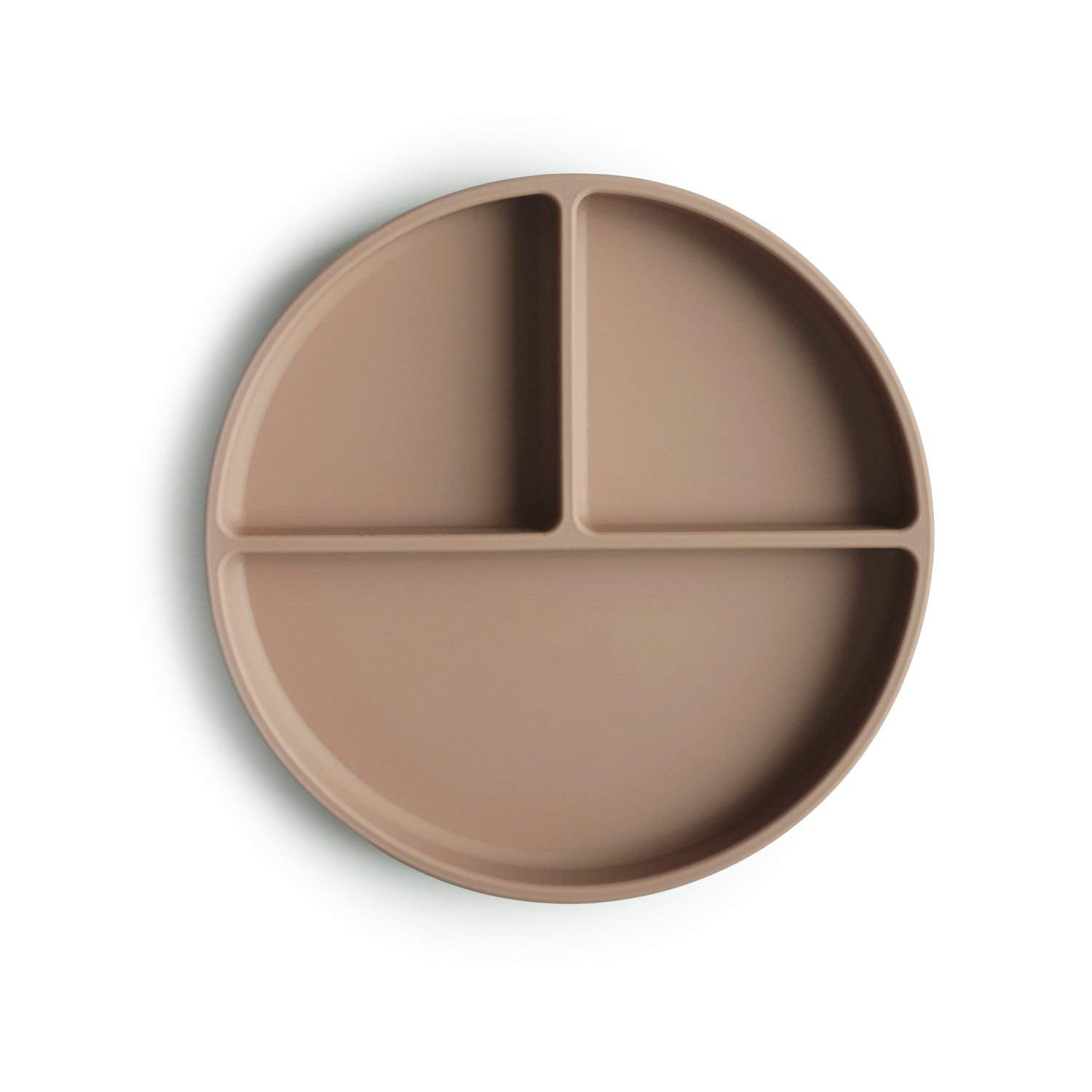 mushie Silicone Suction Plate | BPA-Free Non-Slip Design (Ivory)