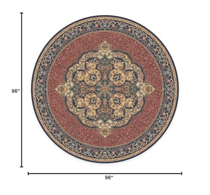 RUGGABLE Disney Traditional Mickey Mouse Washable Rug - Perfect Area Rug for Nursery Playroom Kids Room - Pet &amp; Child Friendly - Stain &amp; Water Resistant - Damask Grey 3&