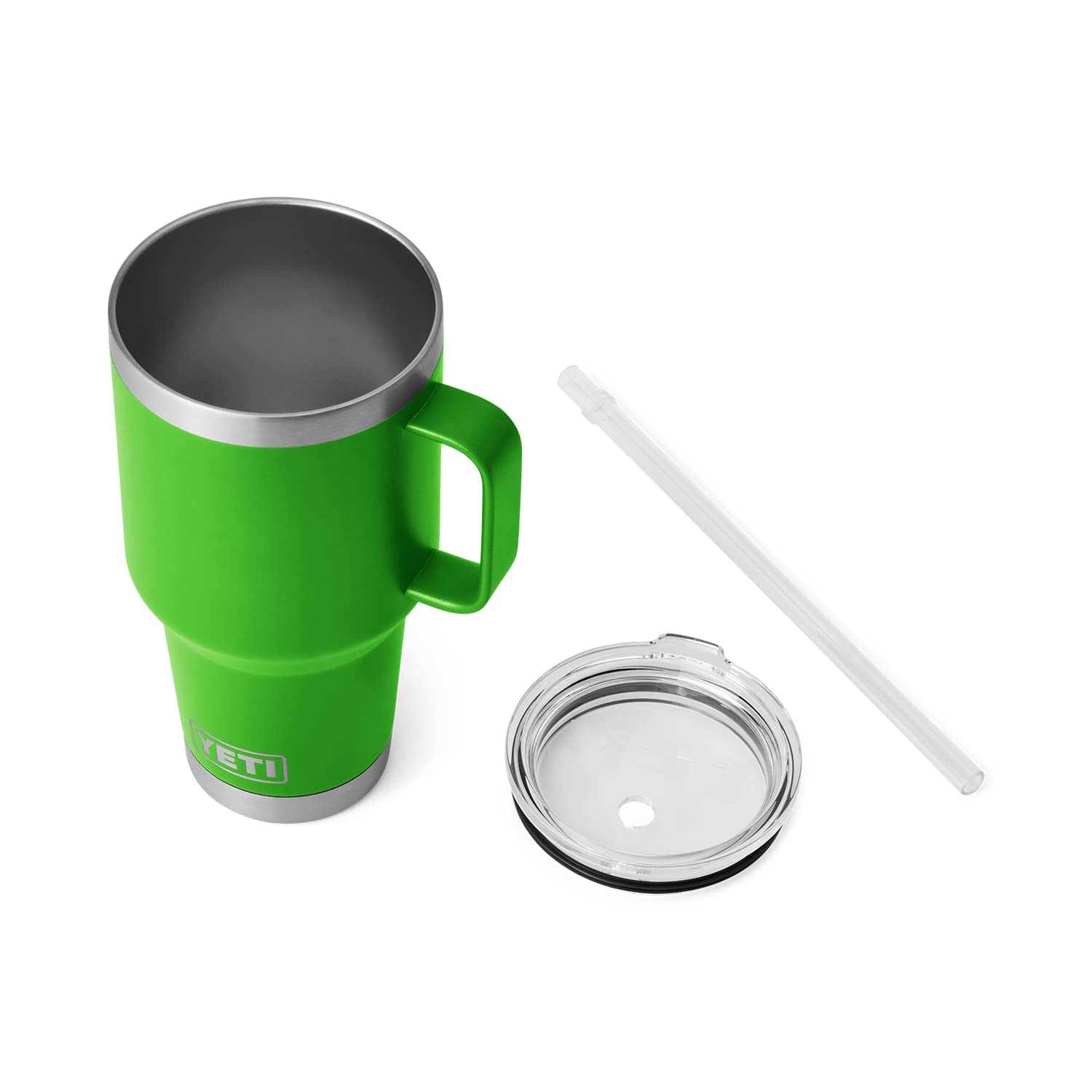 YETI Rambler Tumbler with Handle and Straw Lid, Vacuum Insulated Travel Mug, Stainless Steel