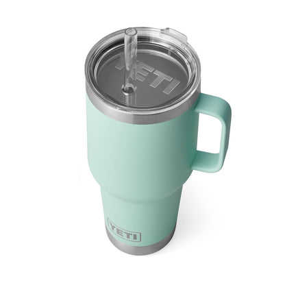 YETI Rambler Tumbler with Handle and Straw Lid, Vacuum Insulated Travel Mug, Stainless Steel