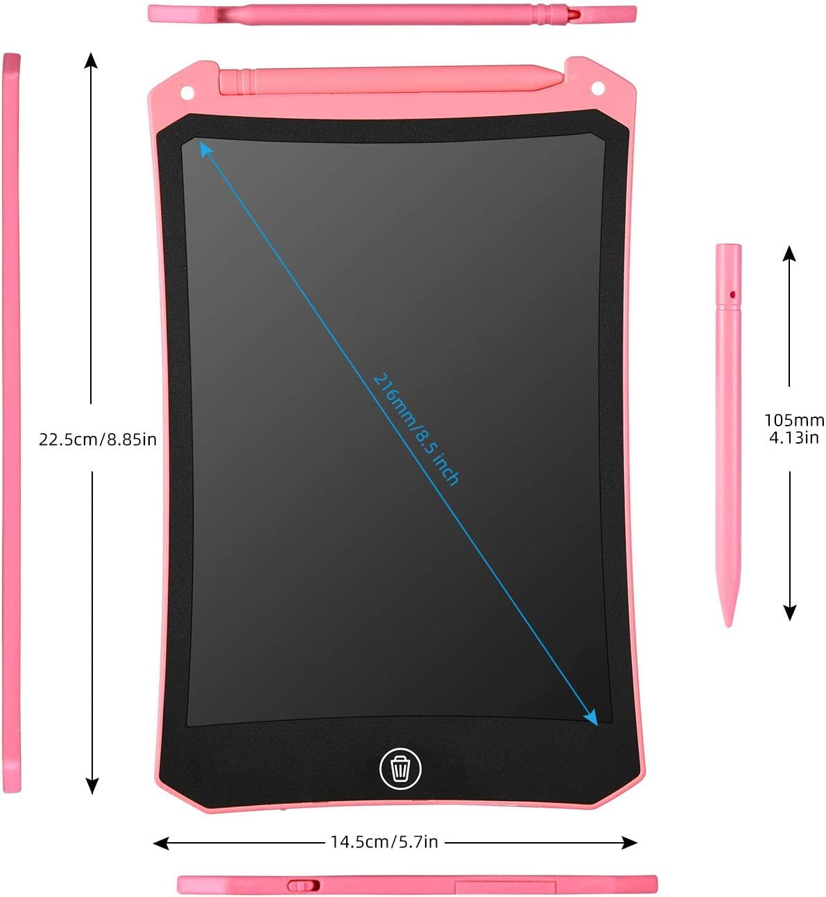 cimetech 2 Pack LCD Writing Tablet for Kids Toys, Colorful Drawing Tablet Doodle Board Writing Pad for Toddler Gifts, Kids Travel Essentials, Christmas Stocking Stuffers for 3-12 Years Boys Girls