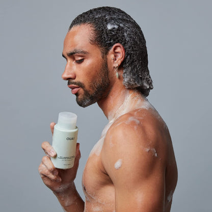 OUAI Anti Dandruff Shampoo - Soothing Salicylic Acid Shampoo for Flaky, Dry and Itchy Scalp - Reduces Itching, Redness and Irritation - Sulfate Free Scalp Care (10 Fl Oz)