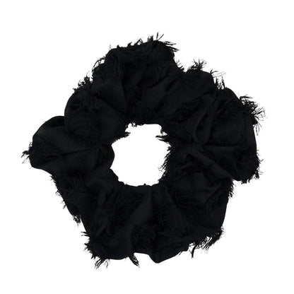 Kitsch 5 Count Velvet Hair Scrunchies for Women - Hair Ties for Thick Hair, Girls, Women, Cute Scrunchies, Soft Hair Accessories, Blush/Mauve
